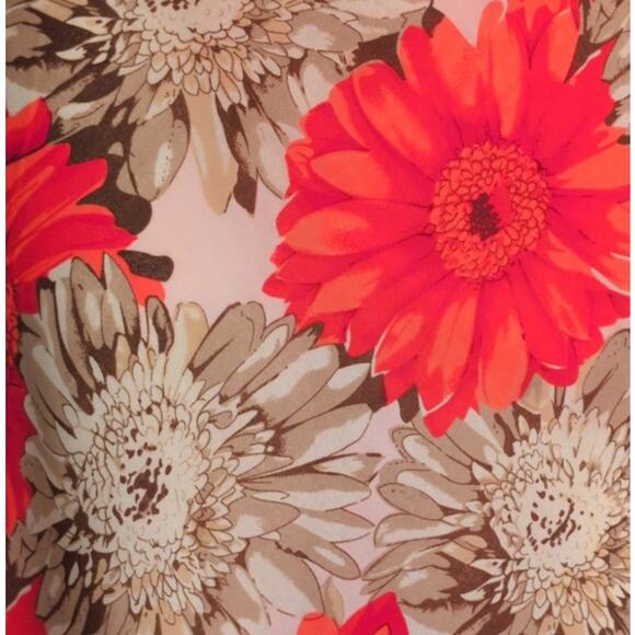 Boho Chiffon Babydoll Midi Dress 10 Asymmetric Ruffle Bow Floral Cottagecore Y2K - Picture 5 of 7